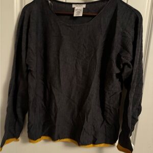 Wool top made in Italy size XL grey and yellow colour